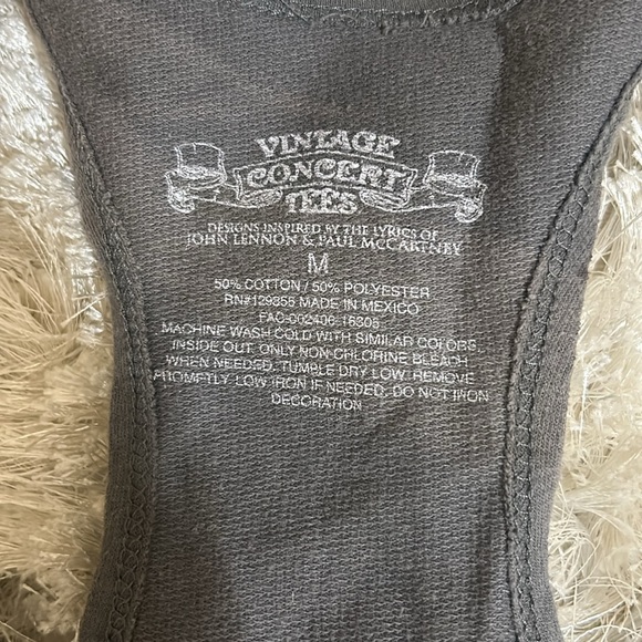 Vintage Concert Tees Tank John Lennon & Paul McCartney - Picture 4 of 5